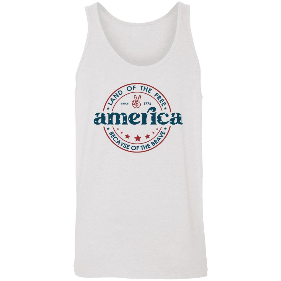 GeckoCustom G500 5.3 oz. T-Shirt Unisex Tank Top / White Fleck Triblend / X-Small