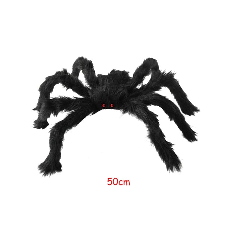GeckoCustom Giant Spider Web Scary Props Horror Halloween Party Decorations 1pc 50cm spider