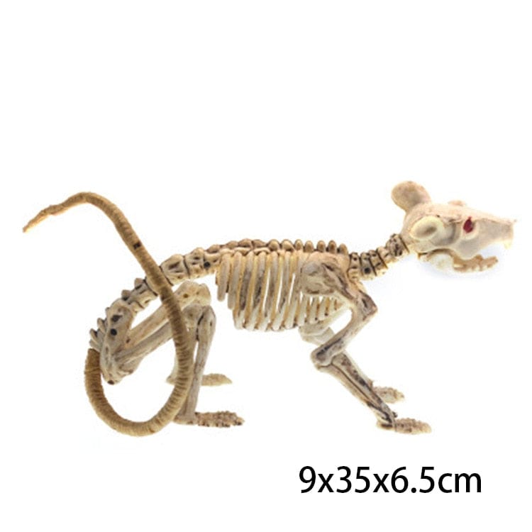 GeckoCustom Halloween Horror Bats Skeleton Mouse Scorpion Lizard Bone Creepy Halloween Party Decoration Mouse / as picture