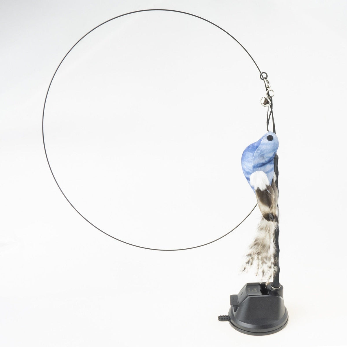 GeckoCustom Handfree Bird/Feather Cat Wand with Bell Powerful Suction Cup Interactive Toys for Cats Kitten Hunting Exercise Pet Products Kongxuan Bird Set