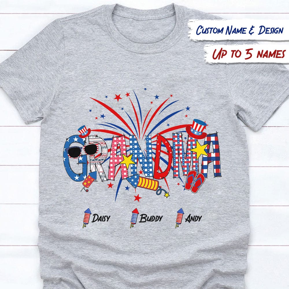 GeckoCustom Happy 4th July Firework Family Shirt, HN590