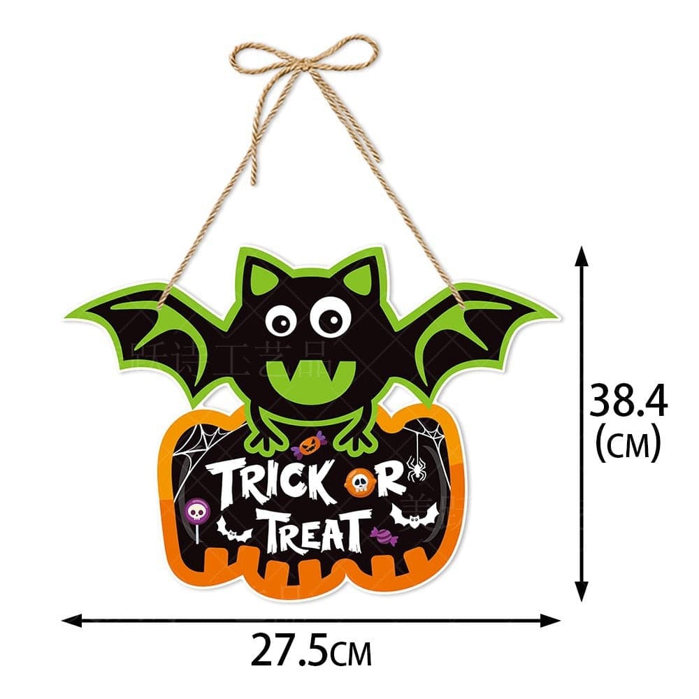 GeckoCustom Happy Halloween Ghost Festival Party Decorations Paper Pendent C