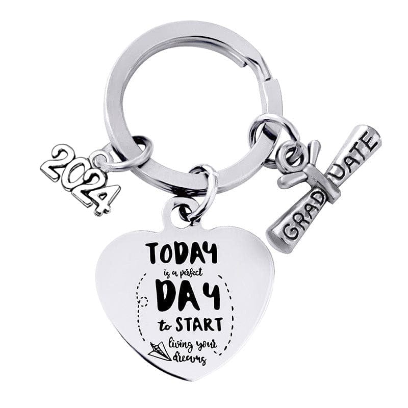 GeckoCustom I Graduation Metal Keychain T286 HN590 2023GKYC012