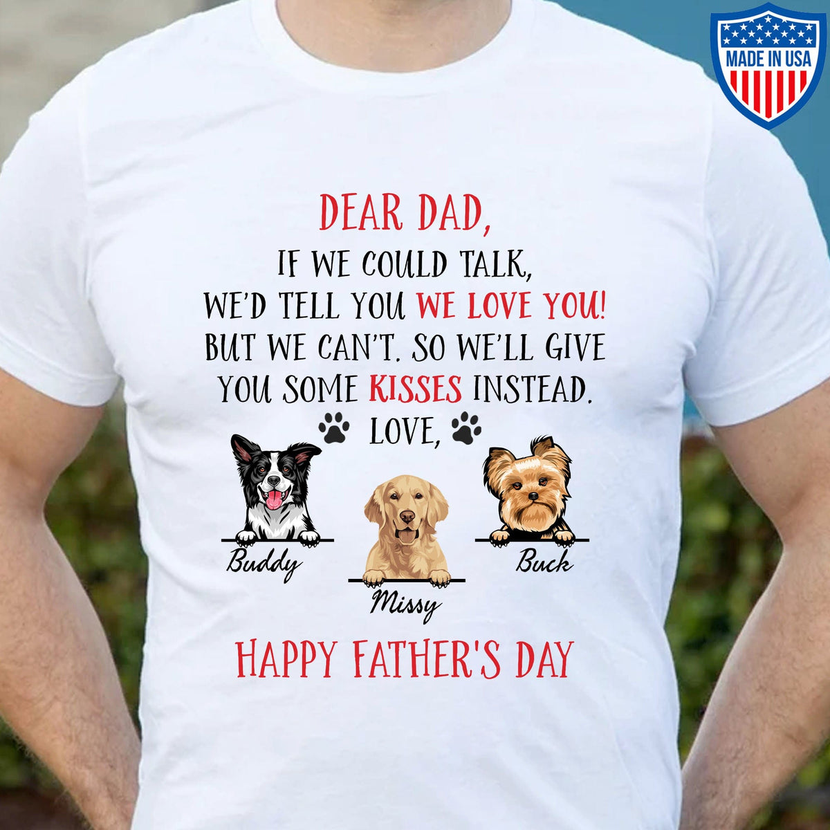 GeckoCustom If I Could Talk Personalized Custom Dog Shirt C226