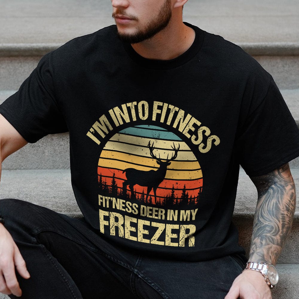 GeckoCustom Im Into Fitness Deer In My Freezer Shirt Personalized Gift TH10 892171
