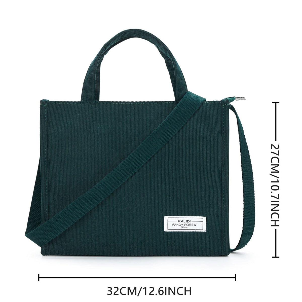 GeckoCustom KALIDI Canvas Tote Bag Casual CanvasLarge Capacity Women Shoulder Purse For Female Crossbody Bags Handbags Big Shopper Bag green H / China