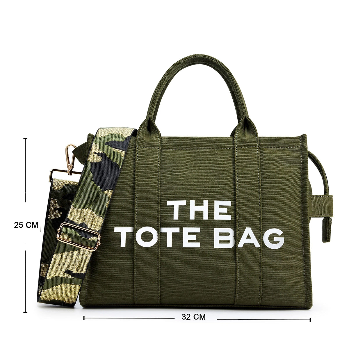 GeckoCustom KALIDI Canvas Tote Bag Casual CanvasLarge Capacity Women Shoulder Purse For Female Crossbody Bags Handbags Big Shopper Bag drak green C / China