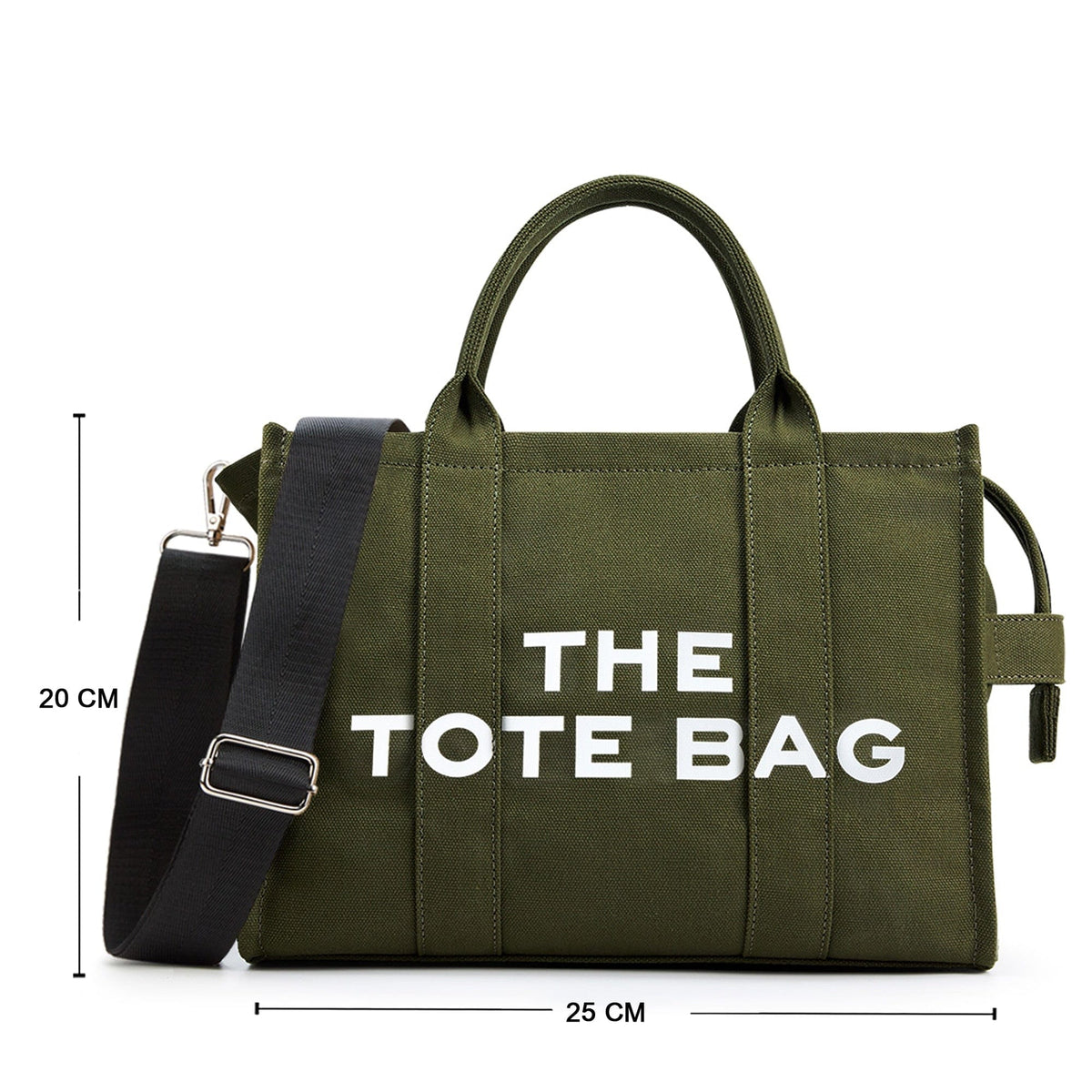 GeckoCustom KALIDI Canvas Tote Bag Casual CanvasLarge Capacity Women Shoulder Purse For Female Crossbody Bags Handbags Big Shopper Bag dark green Mini / China