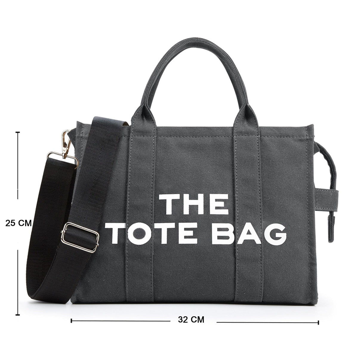 GeckoCustom KALIDI Canvas Tote Bag Casual CanvasLarge Capacity Women Shoulder Purse For Female Crossbody Bags Handbags Big Shopper Bag Grey M / China