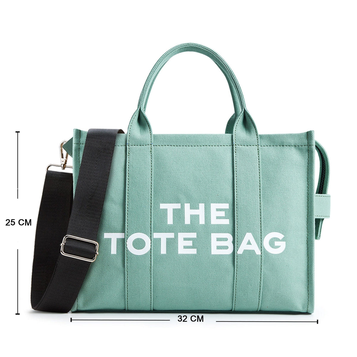 GeckoCustom KALIDI Canvas Tote Bag Casual CanvasLarge Capacity Women Shoulder Purse For Female Crossbody Bags Handbags Big Shopper Bag green M / China