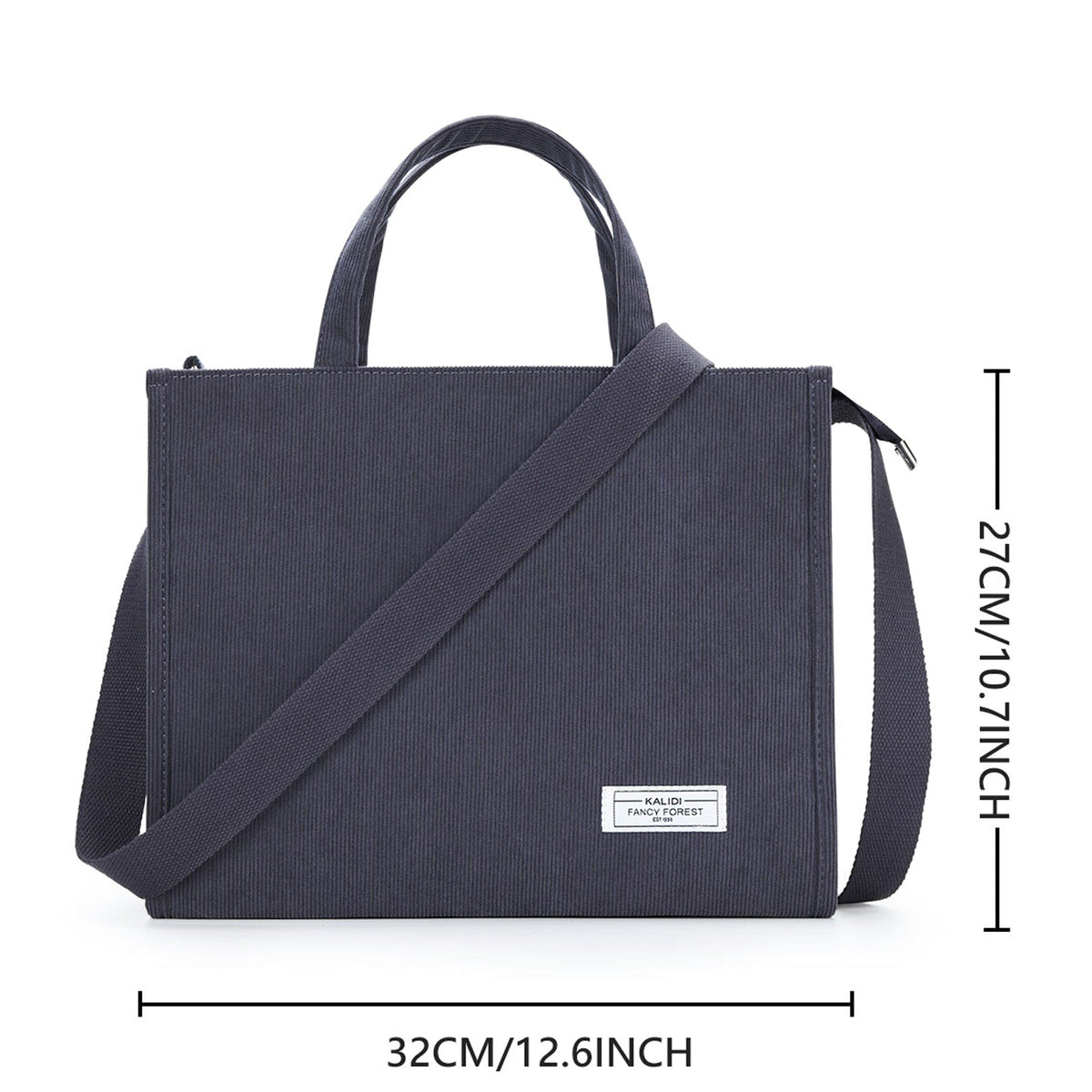 GeckoCustom KALIDI Canvas Tote Bag Casual CanvasLarge Capacity Women Shoulder Purse For Female Crossbody Bags Handbags Big Shopper Bag blue  H / China