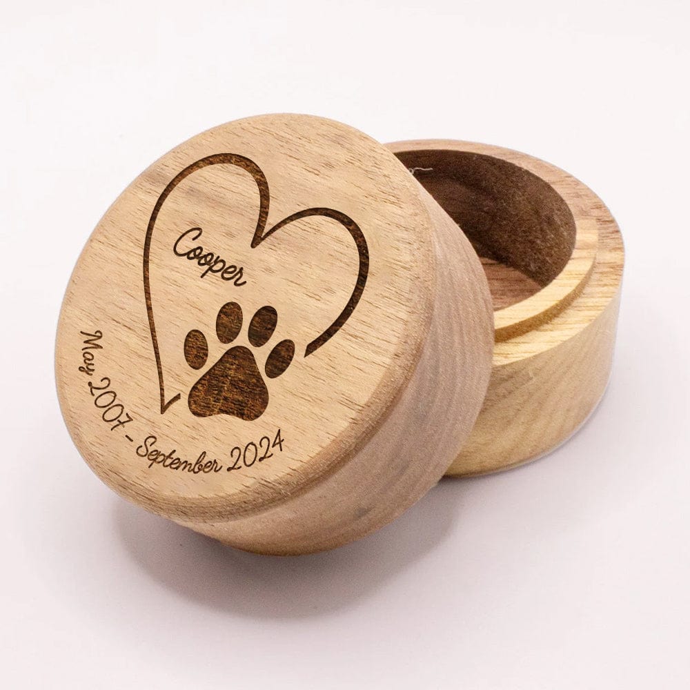 GeckoCustom Keep Your Memorial With Dog Wooden Keepsake K228 890025