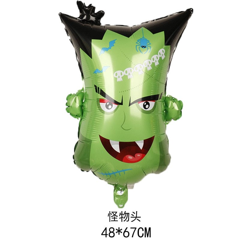 GeckoCustom Large Inflatable Ghost Tree Pumpkin Witch Balloons Halloween Spider Bat Mummy Balloon Scary Halloween Party Decoration Kids Toy Sky Blue / Other