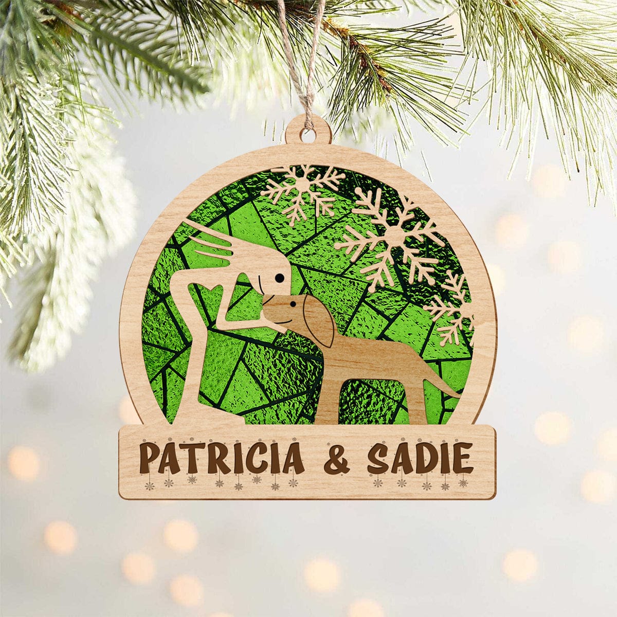 GeckoCustom Loving Fur Babies Dog Suncatcher Ornament Personalized Gift N304 889726