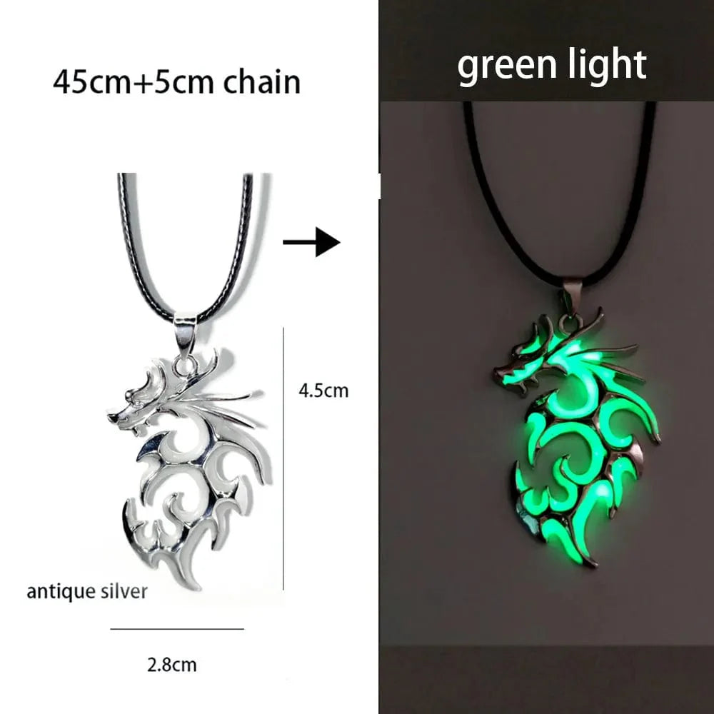 GeckoCustom Luminous Glowing Arrow Pendant Necklace Knight Spear Necklace Glow In The Dark Pike Necklace for Women Men Halloween Gift ygl03ascA