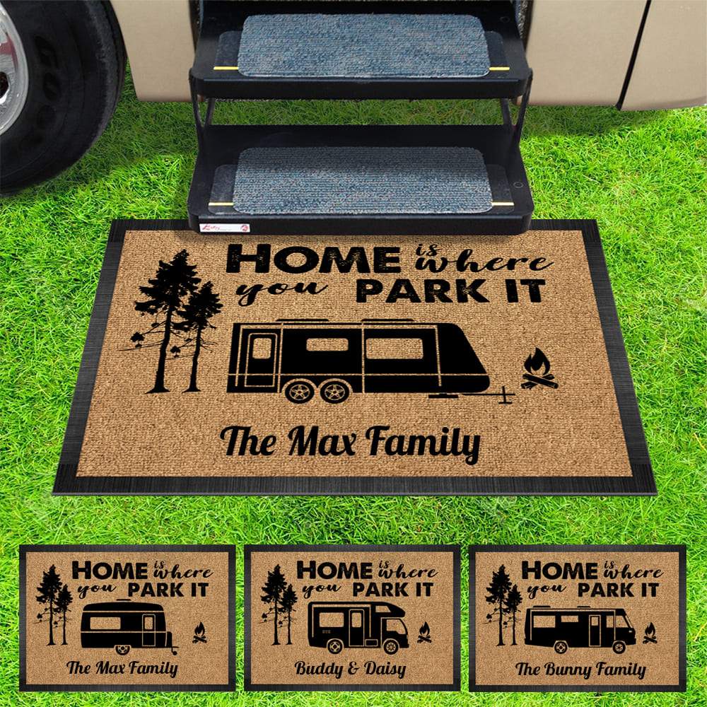 GeckoCustom Making Memories One Campsite Outdoor Doormat For Camper, RV Camping Gift, HN590