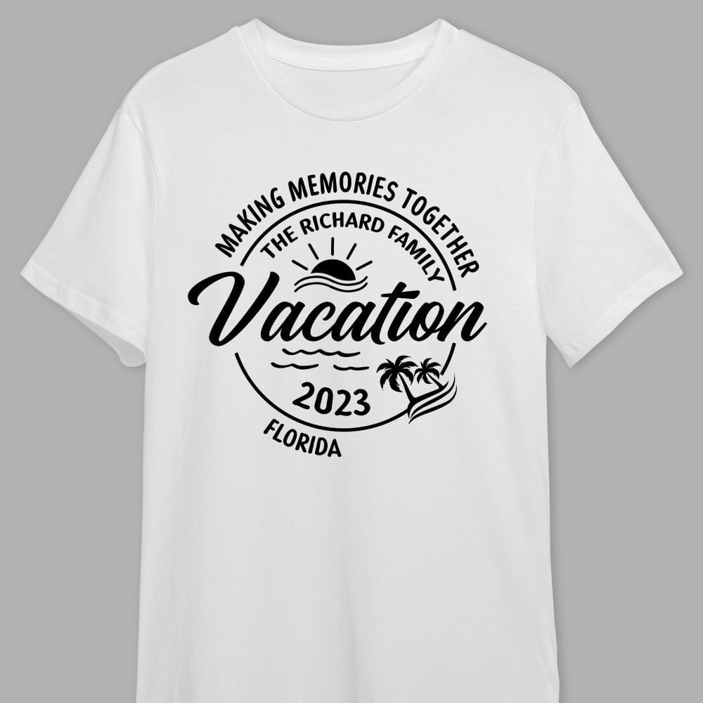 GeckoCustom Making Memories Together Vacation 2023 Family Bright Shirt K228 889408