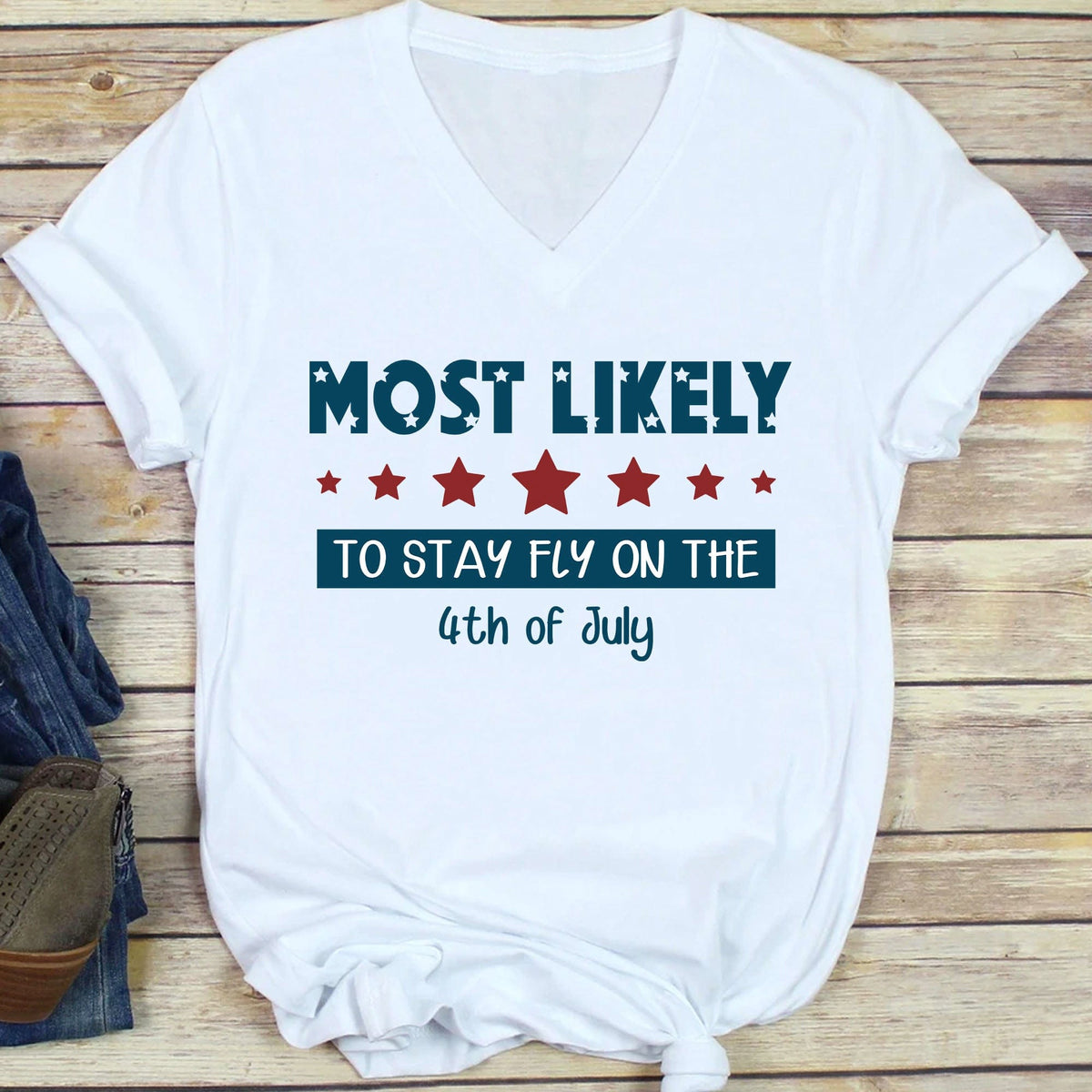 GeckoCustom Matching Family 4th Of July Personalized Custom Family Shirt C376