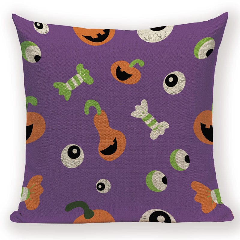 GeckoCustom Merry Halloween Trick or Treat Happy Halloween Demon Creative  Festival Decor Home Adult Birthday Decoration Bed Cushion Cover