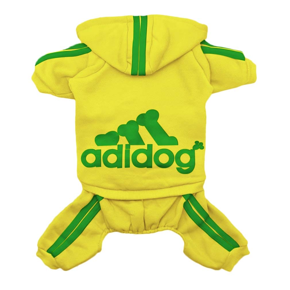 GeckoCustom New Pet Dog Clothes Spring Dog Hoodies Coat Letter Cute Small Dogs Chihuahua Pug Yorkshire Puppy Pet Hoodie Cat Clothing XXL Yellow Dog Clothes / XS 0.5-1.2KG / China