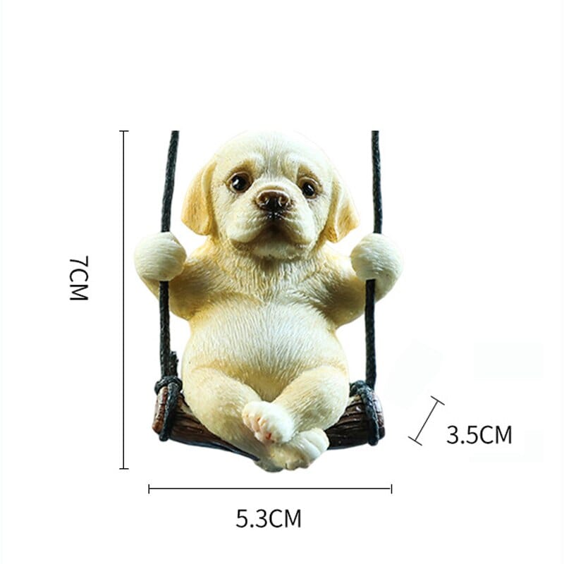 GeckoCustom New Resin Cute Dog Anime Car Accessories 7