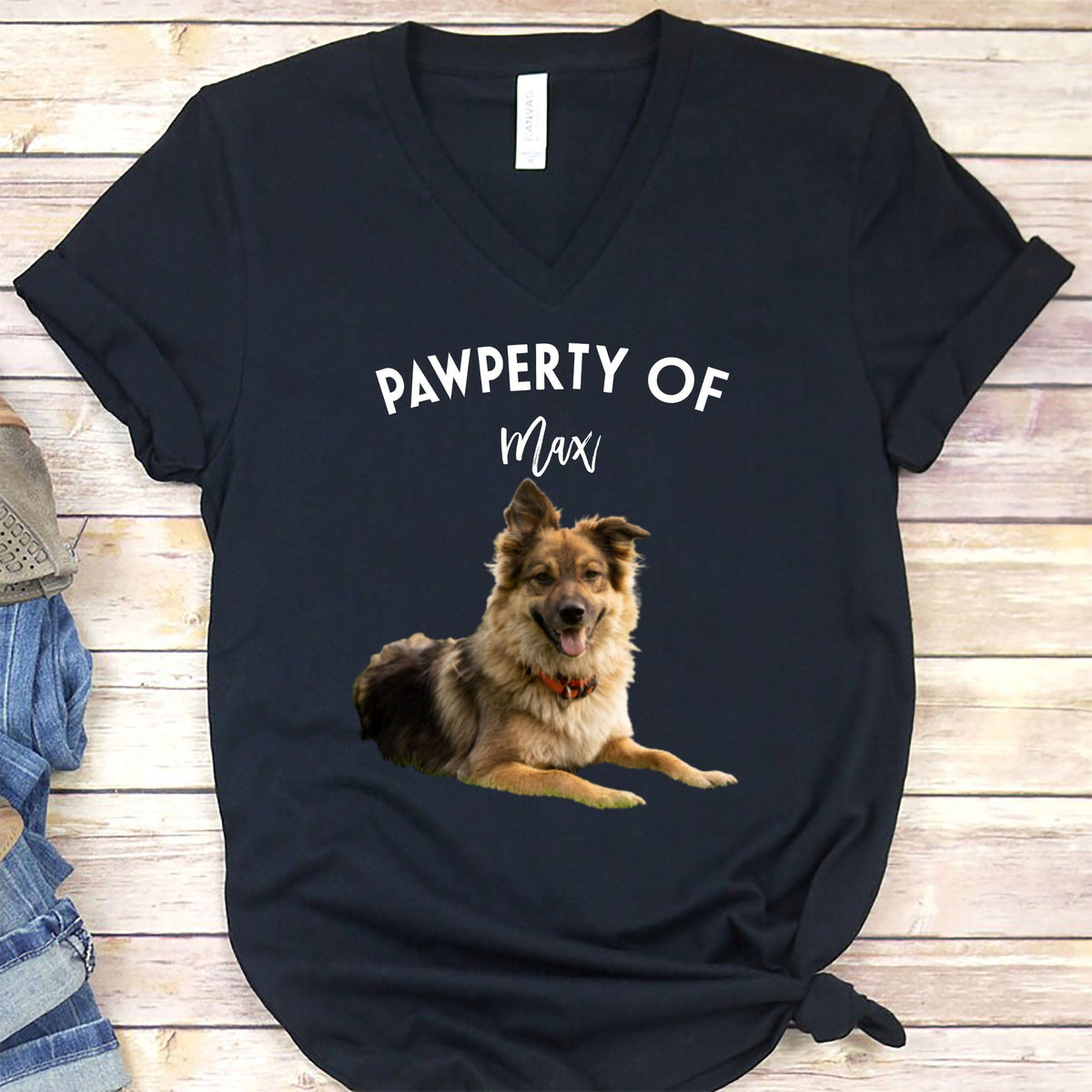 GeckoCustom Pawperty Of My Dogs Pet Photo Shirt C169