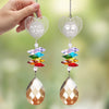GeckoCustom Paws Print On Our Hearts Dog Cat Pet Personalized Memorial Rainbow Suncatcher HA75 891520 13.18''