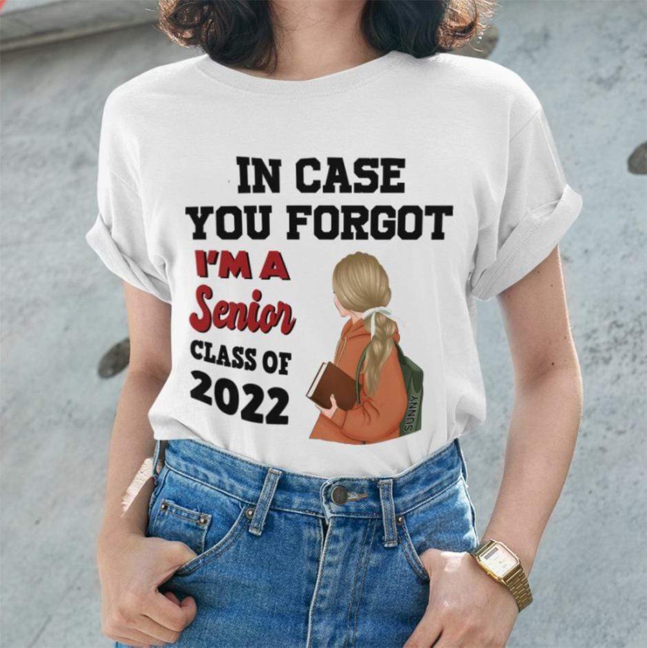 GeckoCustom Personalized Custom Back To School Shirt, I'm Senior 2022 Shirt, Senior 2022 Shirt, Class of 2022 Shirt Women T Shirt / Sport Grey Color / S