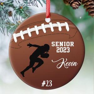 GeckoCustom Personalized Custom Football Ornament H526