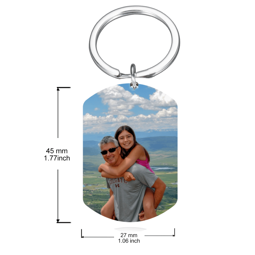 GeckoCustom Personalized Custom Keychain, Gift For Dad, If Dad Can't Fix It No One Can