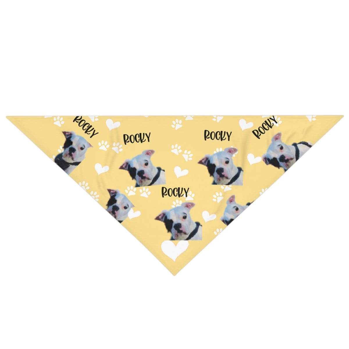GeckoCustom Personalized Custom Photo Dog Bandana, Custom Face And Name Dog Bandana, Dog Lover Gift