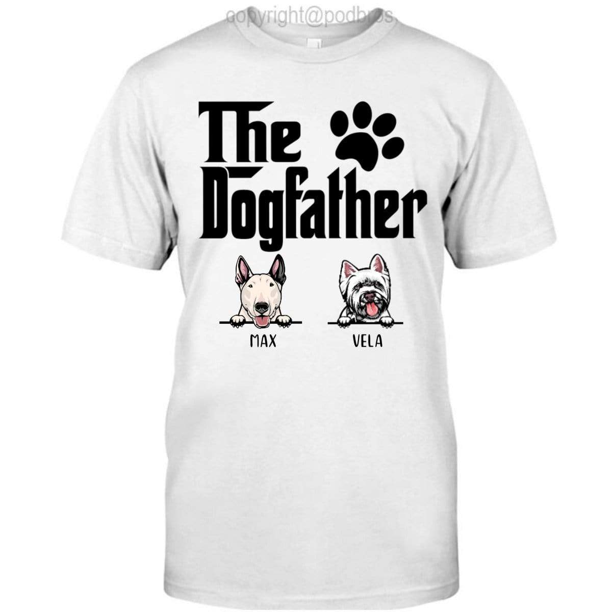 GeckoCustom Personalized Custom T Shirt, Dog Lover Gift, Fathers Day Gift, The Dog Father Unisex T-Shirt / Sport Grey / S