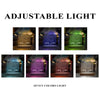 GeckoCustom Personalized Gift Star Map By Date Anniversary For Couple Acrylic Plaque LED Night Light LM32 893003 Acrylic / 7.9"x4.5"