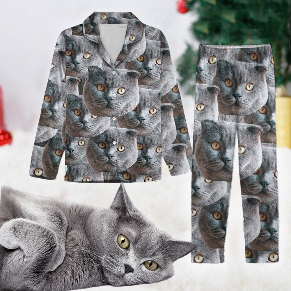 GeckoCustom Personalized Photo Dog Cat Pajamas DA199 888727 For Adult / Combo Shirt And Pants (Favorite) / S