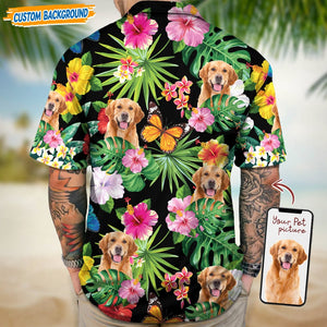 GeckoCustom Personalized Upload Dog Cat Photo Hawaiian Shirt T368 889436
