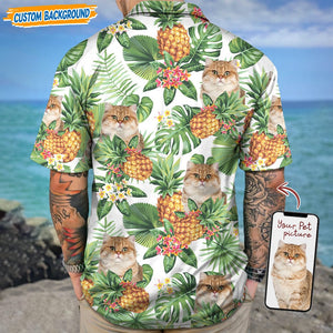GeckoCustom Personalized Upload Dog Cat Photo Hawaiian Shirt T368 889442