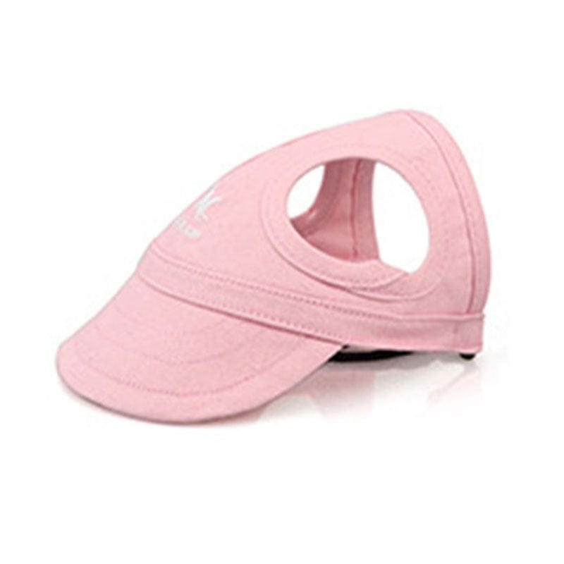 GeckoCustom Pet Baseball Caps Cute Dog Sun Hats Puppy Wear-resistant Peaked Cap Summer Outdoor Sun-proof Universal Solid Oxford Caps A-pink / XS