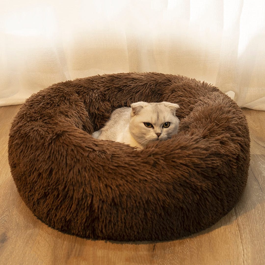 GeckoCustom Pet Dog Bed Comfortable Donut Cuddler Round Dog Kennel Ultra Soft Washable Dog and Cat Cushion Bed Winter Warm Sofa hot sell