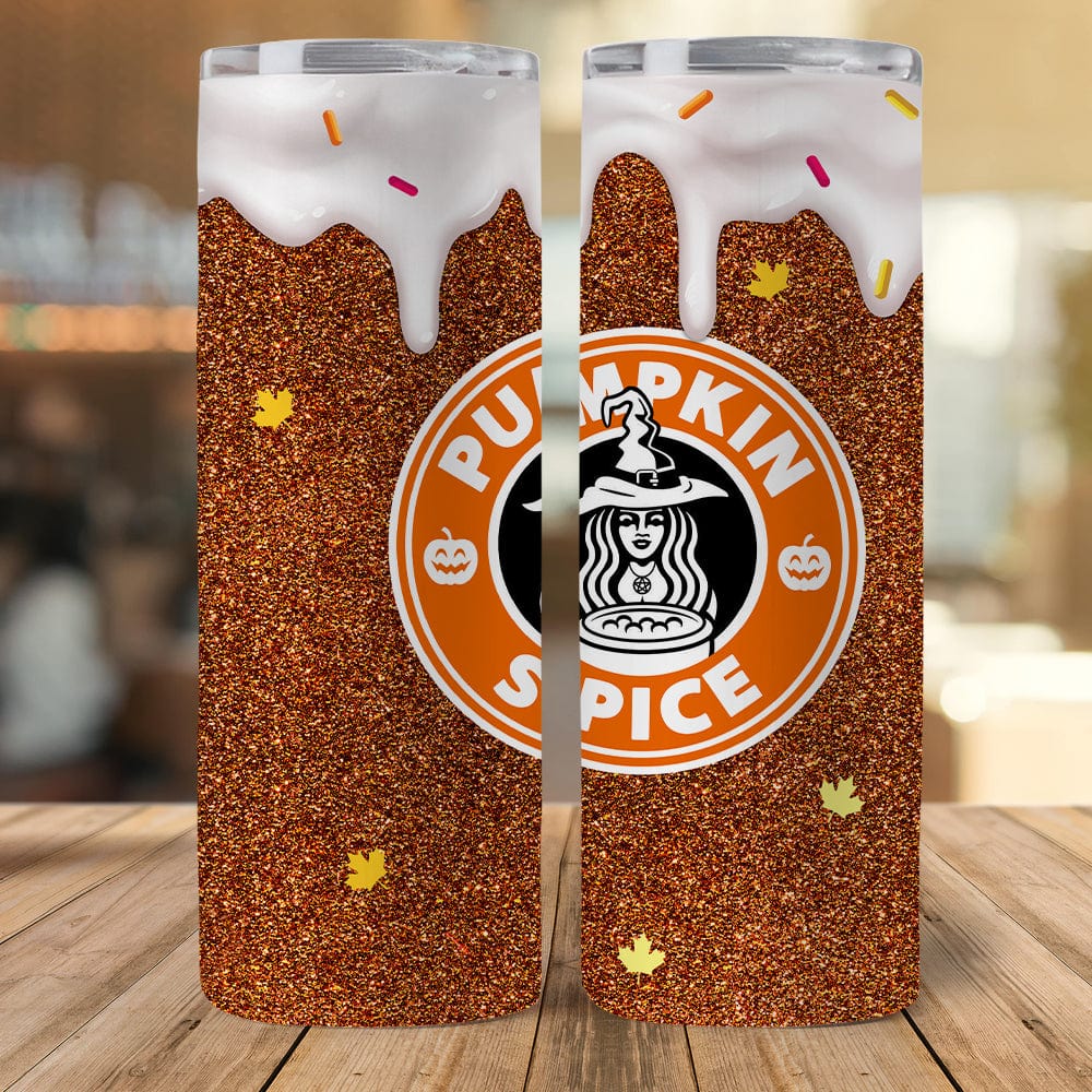 GeckoCustom Pumpkin Spice Halloween Gift Skinny Tumbler HO82 891332 20 oz