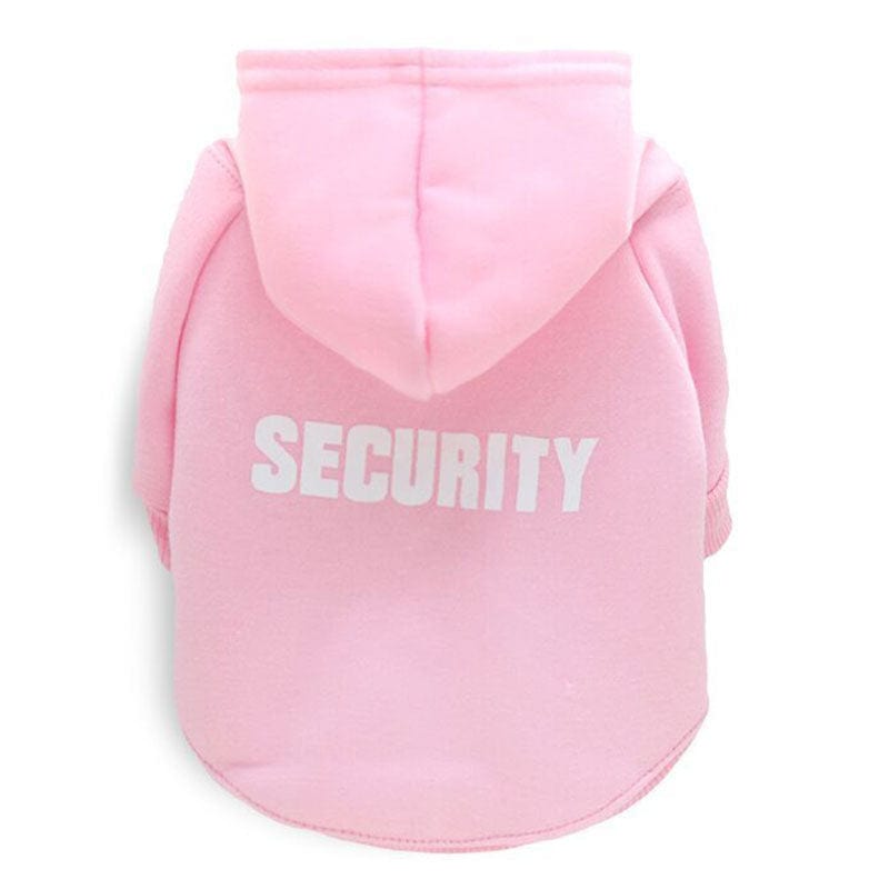GeckoCustom Security Cat Clothes Pet Cat Coats Jacket Hoodies For Cats Outfit Warm Pet Clothing Rabbit Animals Pet Costume For Small Dogs Pink / XS