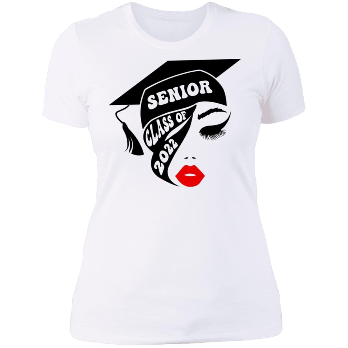 GeckoCustom Senior class of 2022 girl face shirt Women Tee / White / X-Small