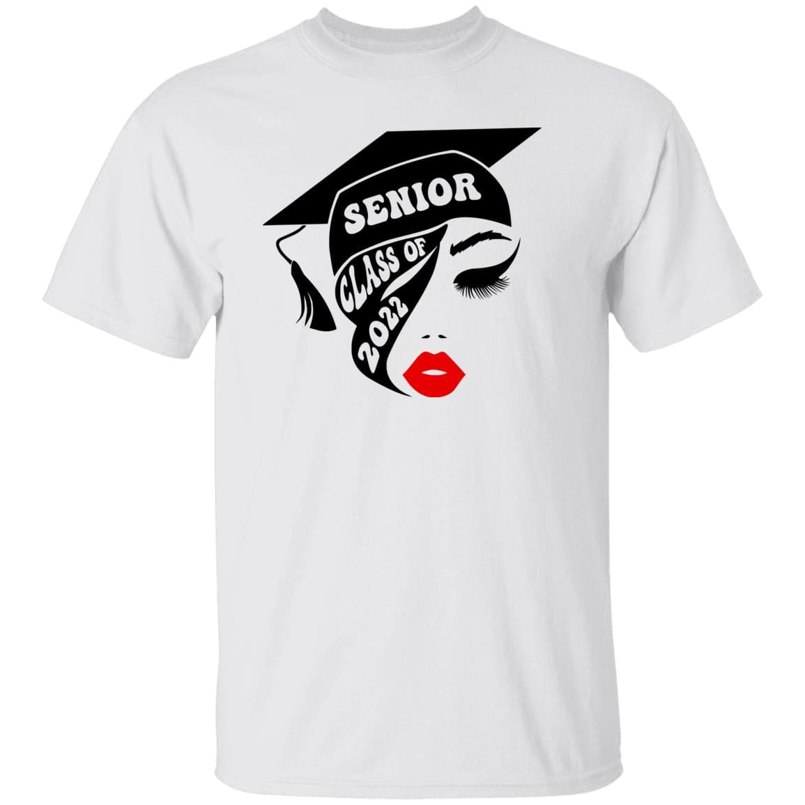 GeckoCustom Senior class of 2022 girl face shirt Basic Tee / White / S