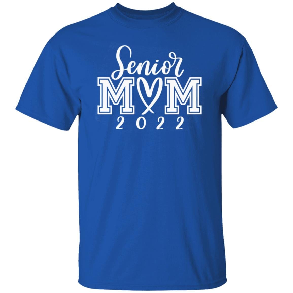 GeckoCustom Senior Mom 2022 Graduation Family Shirt Basic Tee / Royal / S
