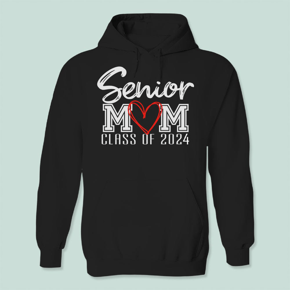 GeckoCustom Senior Mom Class Of 2024 Graduation Dark Shirt NHS87 HN590