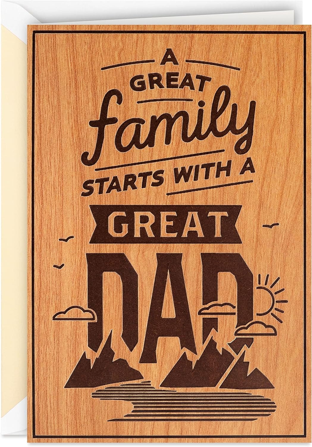 GeckoCustom Signature Father'S Day Card (Cork Lettering, Thankful for You) (799FFW9652) Great Dad