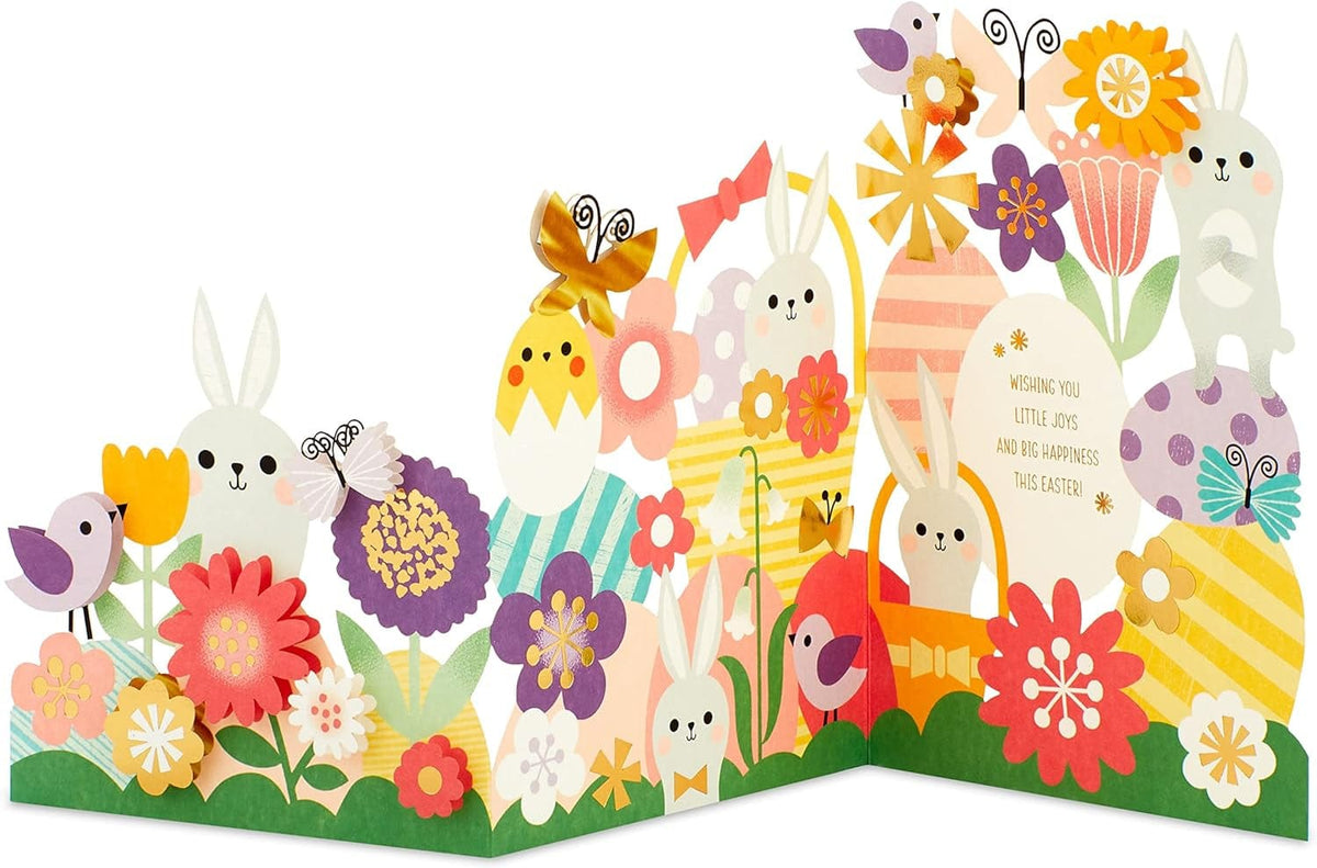 GeckoCustom Signature Fathers Day Card (Hawaiian Shirt) (799FFW2009) Accordion Fold Pop Up Flowers And Bunnies