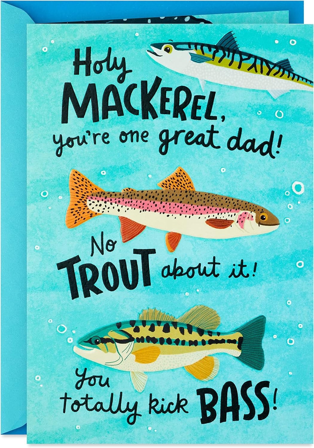 GeckoCustom Signature Peanuts Fathers Day Card (Snoopy and Woodstock Canoeing) (799FFW2007) Fish Puns