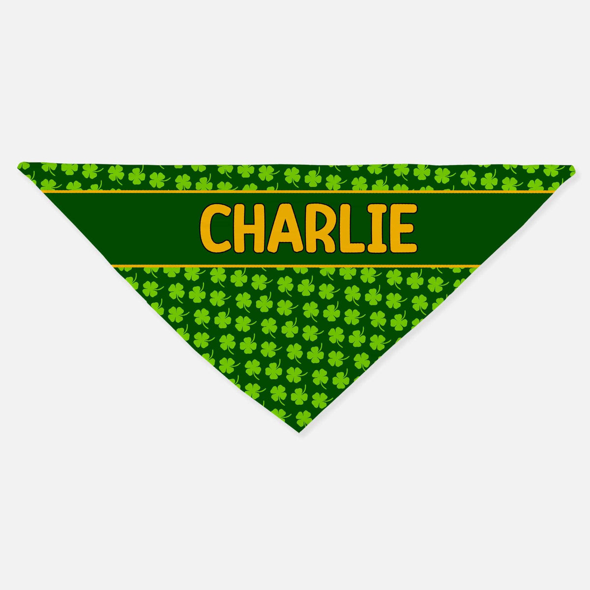 GeckoCustom St. Patrick's Day Custom Name Bandana Personalized Dog Cat Pet Bandana C618V1