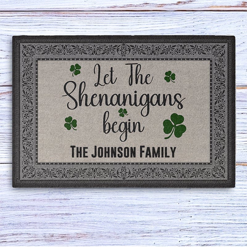 GeckoCustom St Patricks Day Decor Custom Doormat 24x16 inch - 60x40 cm