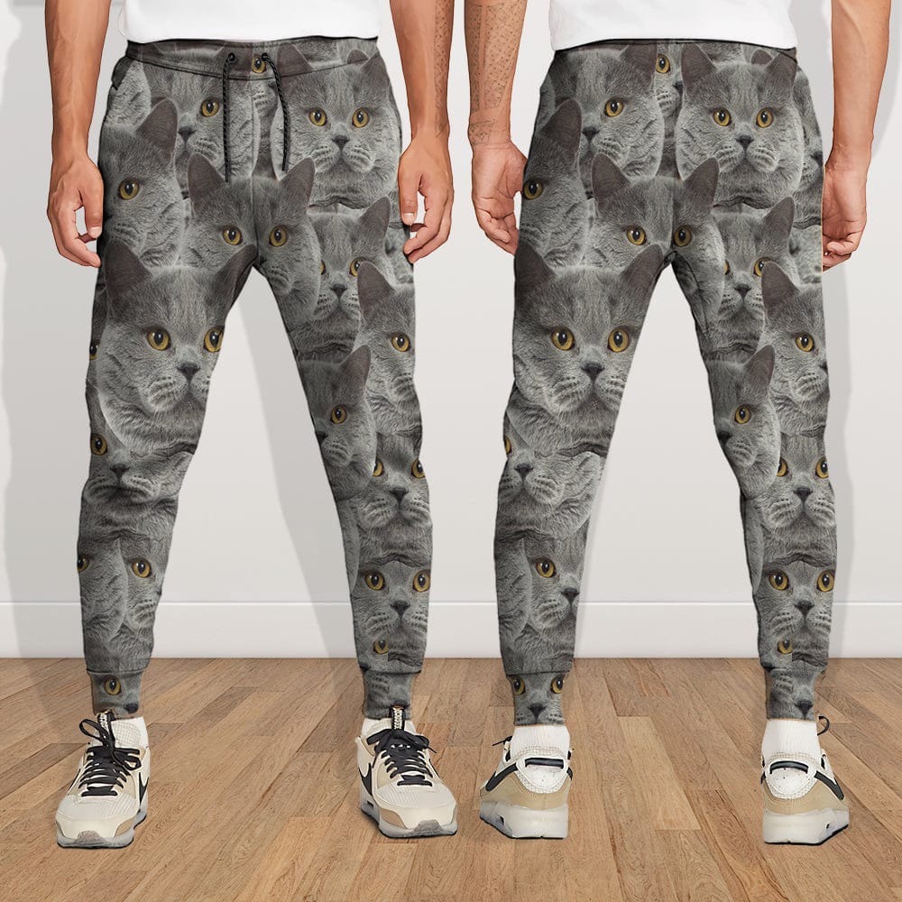 GeckoCustom Sweatpants Upload Portrait Photo Dog Cat For Men and Women's N369 888950